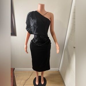 Crystal-Embellished Black Fashion Belt